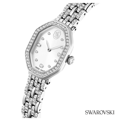 Dextera octagon watch, Swiss Made, Metal bracelet