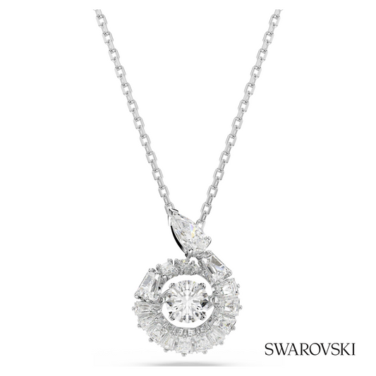 Snake pendant, Mixed cuts, Year of the Snake, White, Rhodium plated – item 5698890