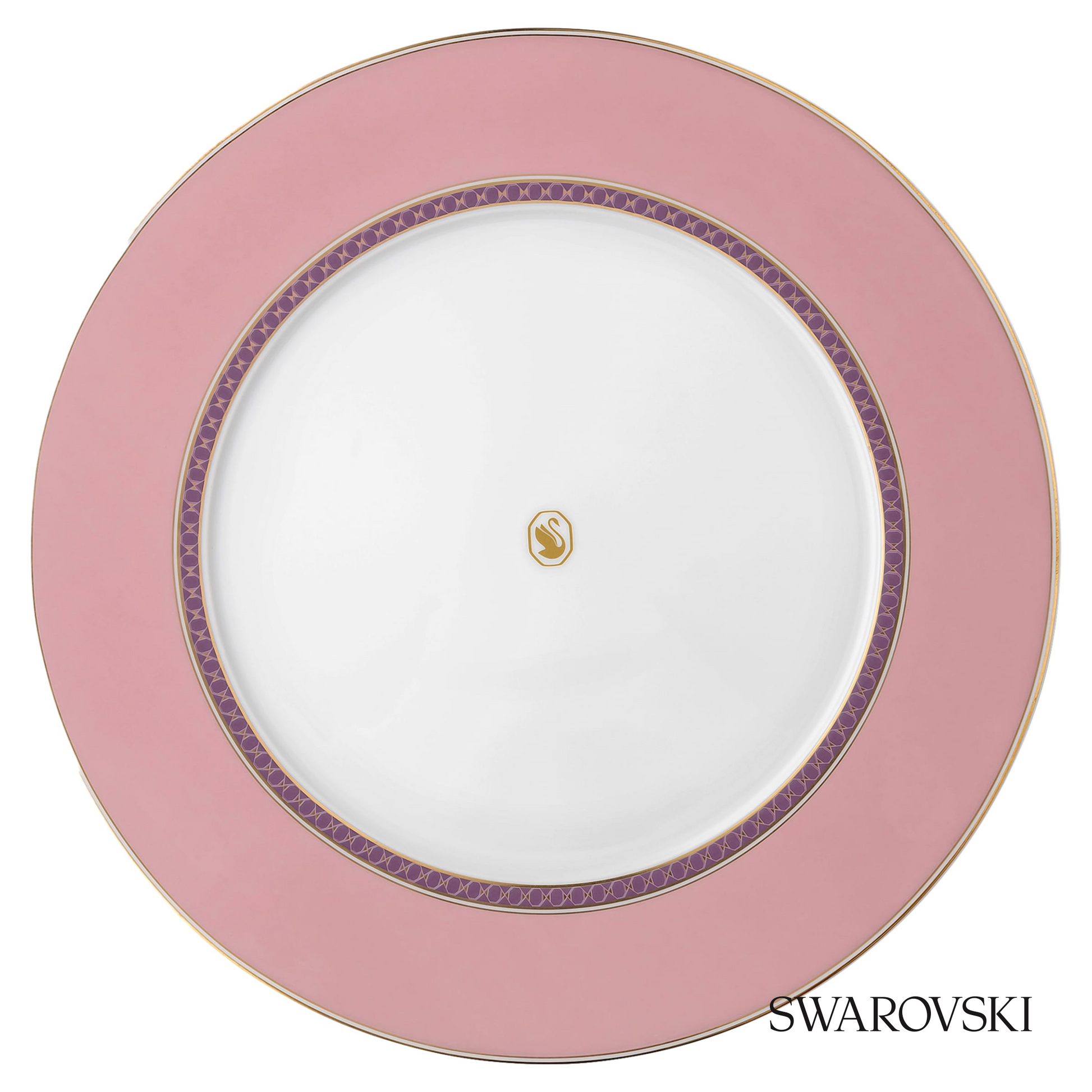 Swarovski Signum dinner plate, Pink – item 5699987