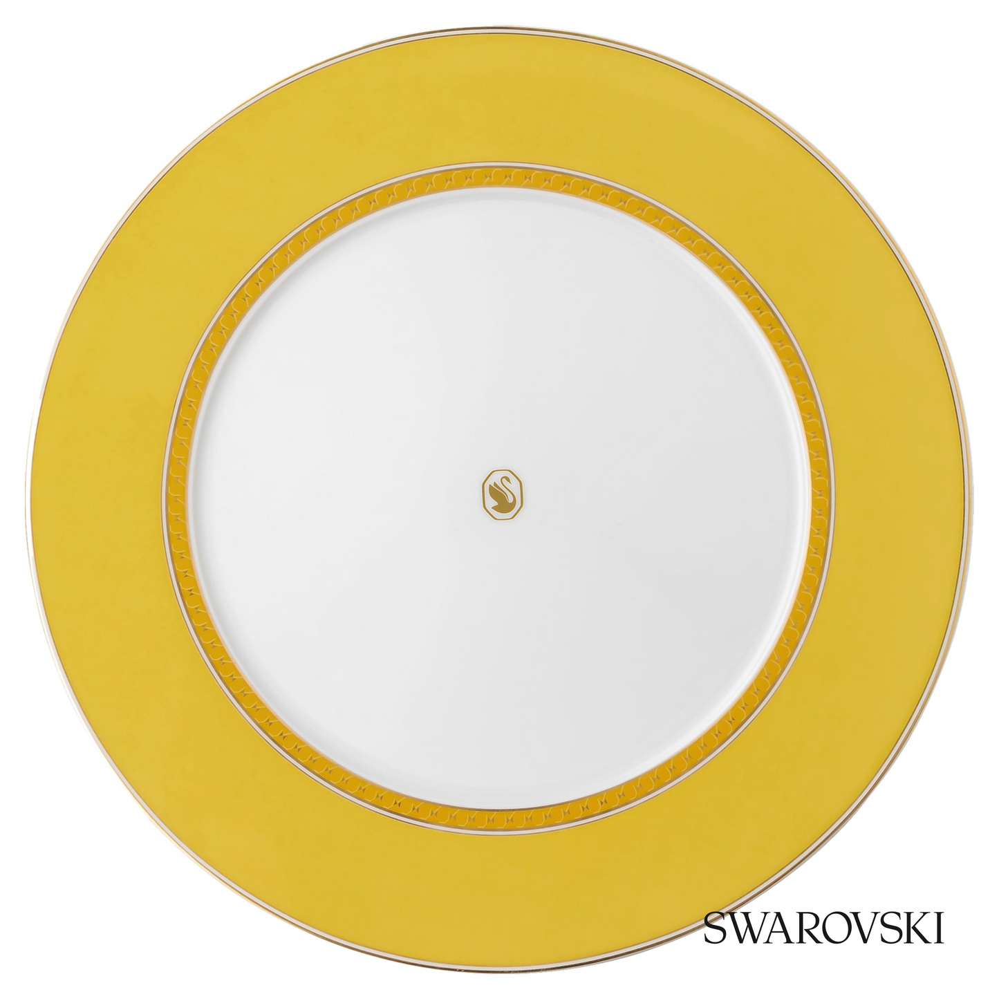 Swarovski Signum dinner plate, Yellow – item 5699988