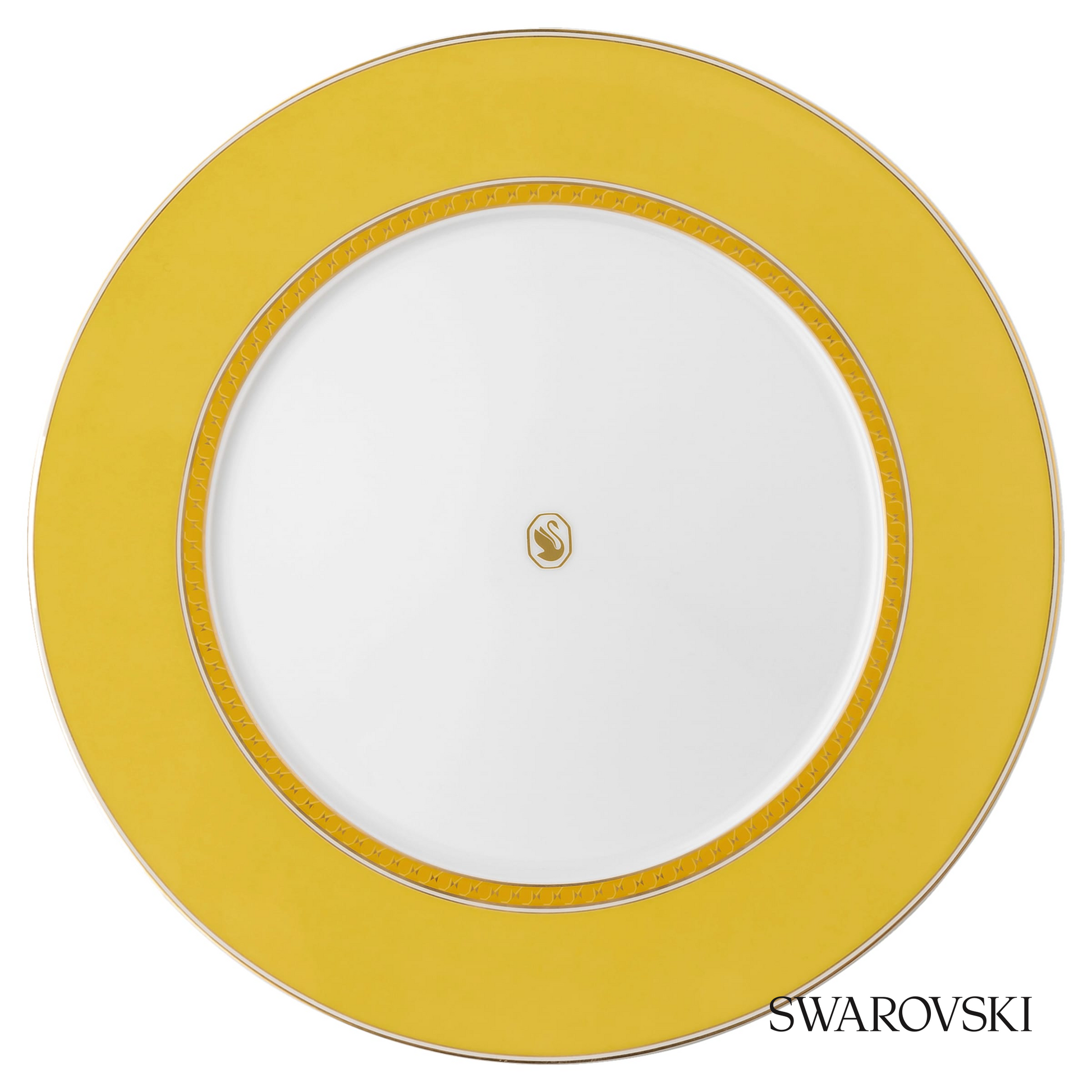 Swarovski Signum dinner plate, Yellow – item 5699988