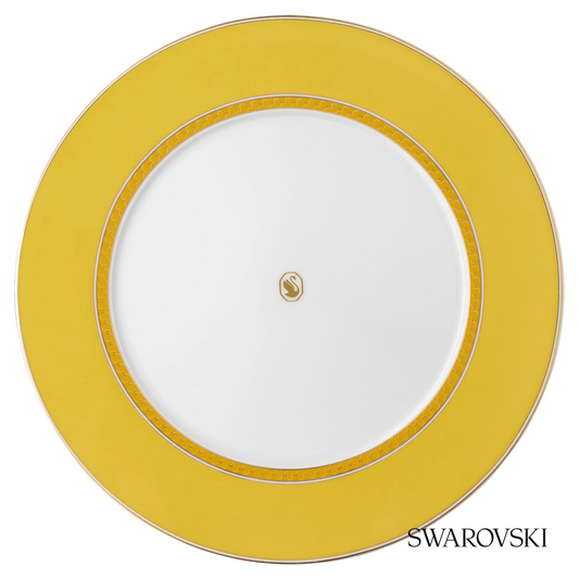 Swarovski Signum dinner plate, Yellow – item 5699988