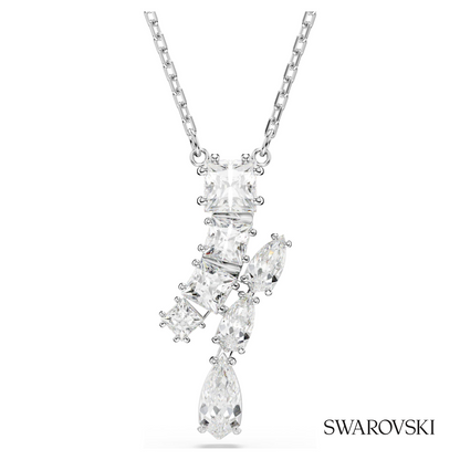 Swarovski Matrix pendant, Mixed cuts, White, Rhodium plated – item 5700420 image 5