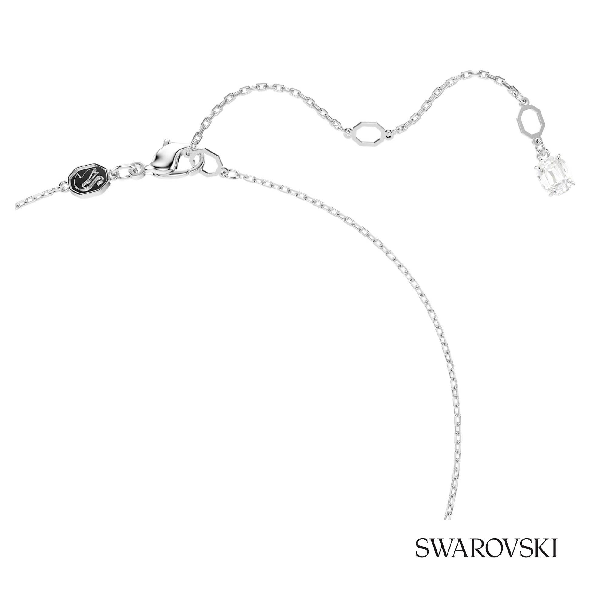 Swarovski Matrix pendant, Mixed cuts, White, Rhodium plated – item 5700420 image 3