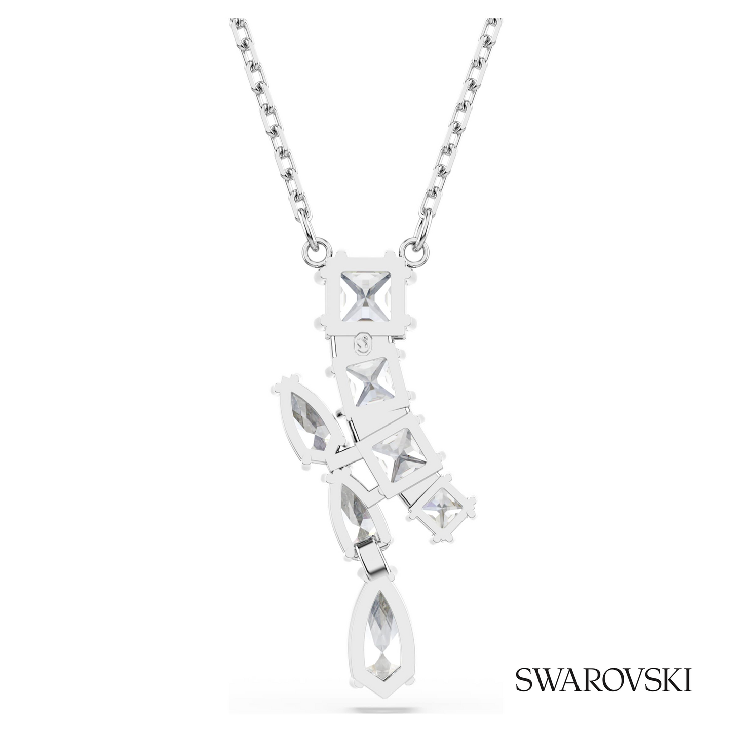 Swarovski Matrix pendant, Mixed cuts, White, Rhodium plated – item 5700420 image 4