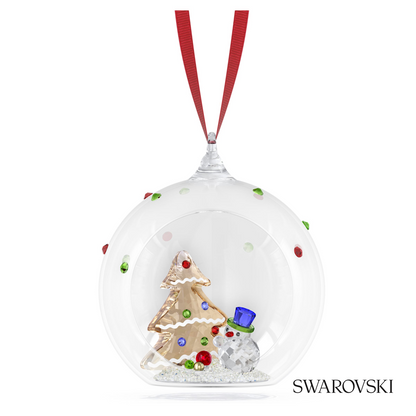 Swarovski Holiday Cheers Tree and Snowman Ball Ornament – item 5701509