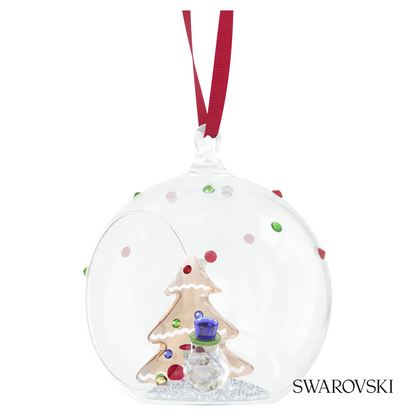 Swarovski Holiday Cheers Tree and Snowman Ball Ornament – item 5701509 image 2
