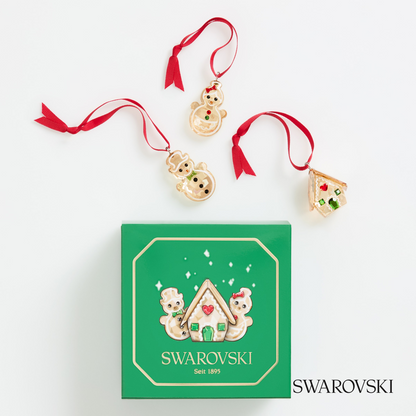 Swarovski Holiday Cheers Gingerbread Ornament Set – item 5701511 image 5