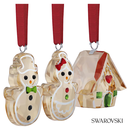 Swarovski Holiday Cheers Gingerbread Ornament Set – item 5701511 image 2
