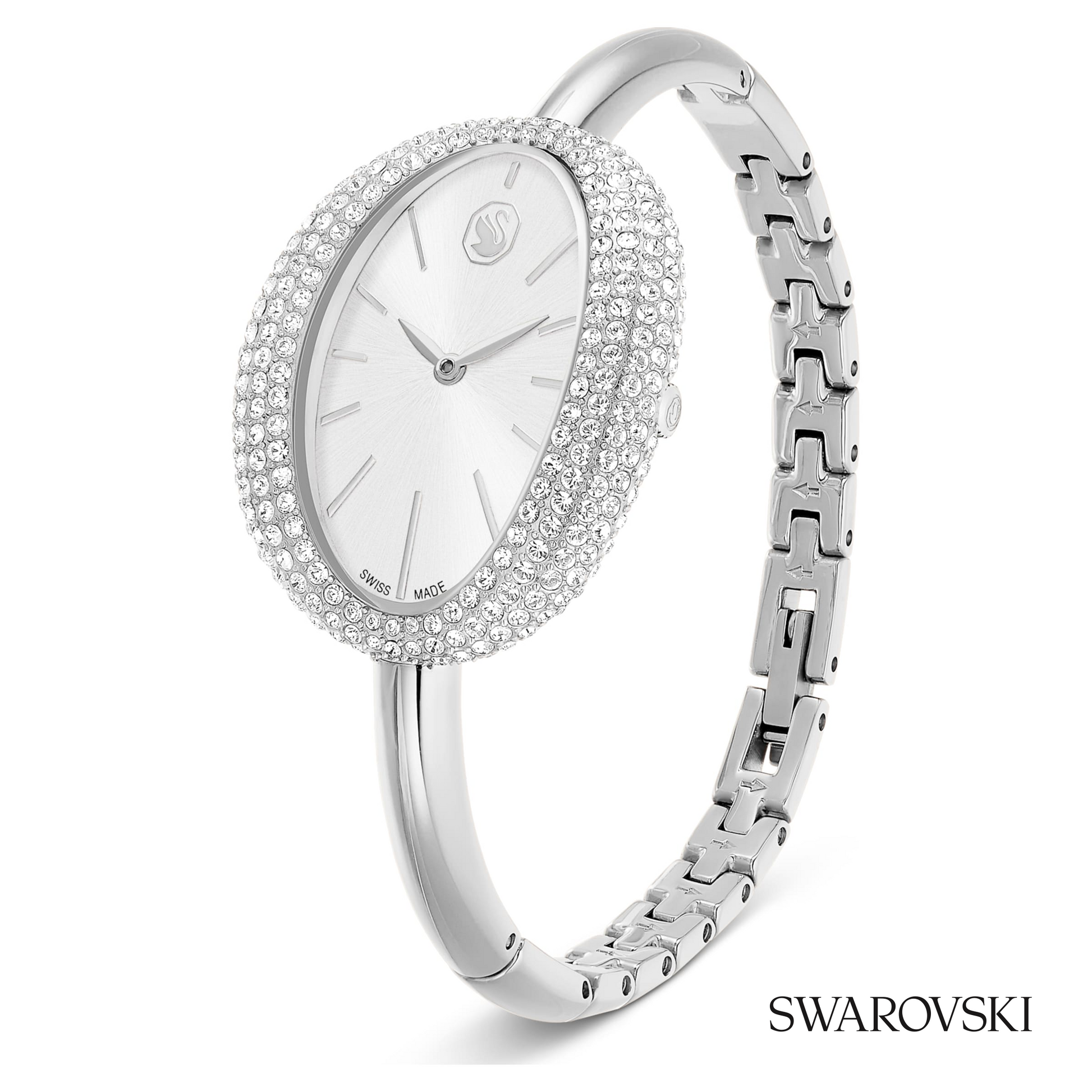 Imber bangle watch, Swiss Made, Metal bracelet