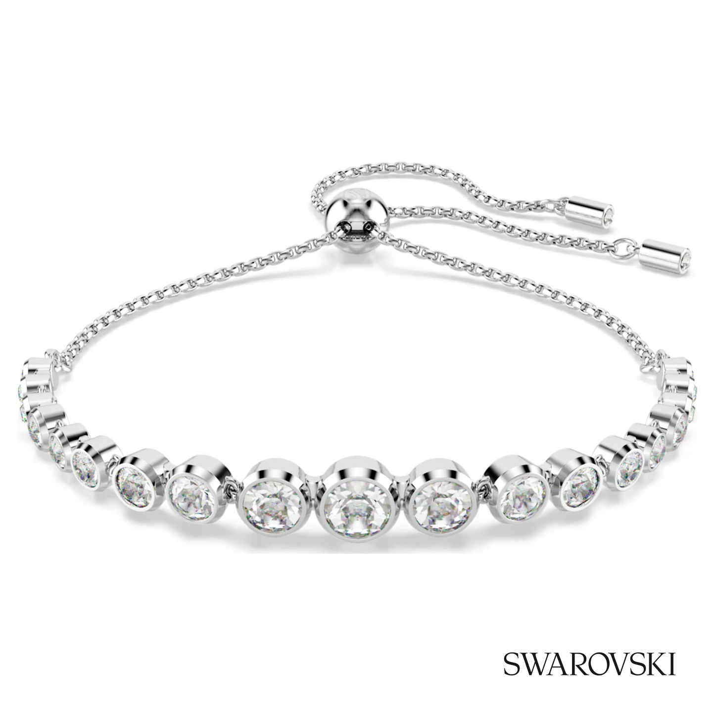 Swarovski Imber bracelet, Mixed round cuts, White, Rhodium – item 5705451 image 5