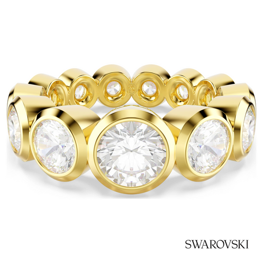 Imber ring, Mixed round cuts, White, 18K gold finish – item 5705474