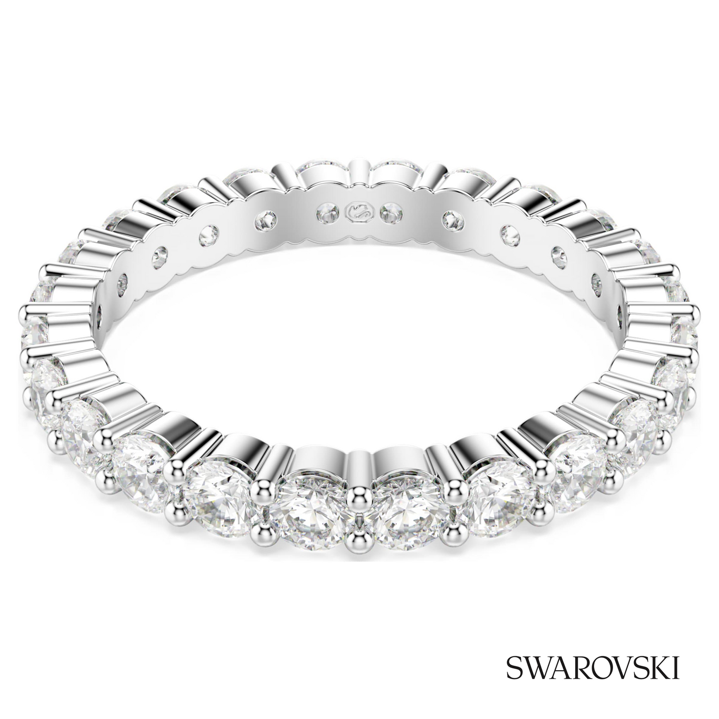 Swarovski Matrix Vittore ring, Round cut, White – item 5705601