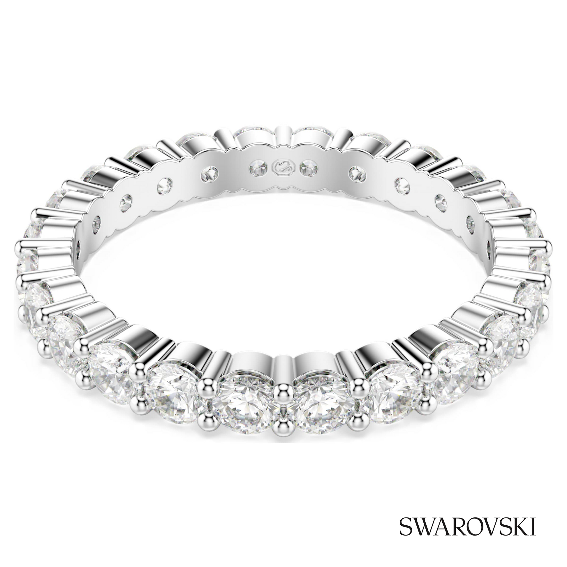 Swarovski Matrix Vittore ring, Round cut, White – item 5705601