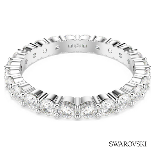Swarovski Matrix Vittore ring, Round cut, White – item 5705601