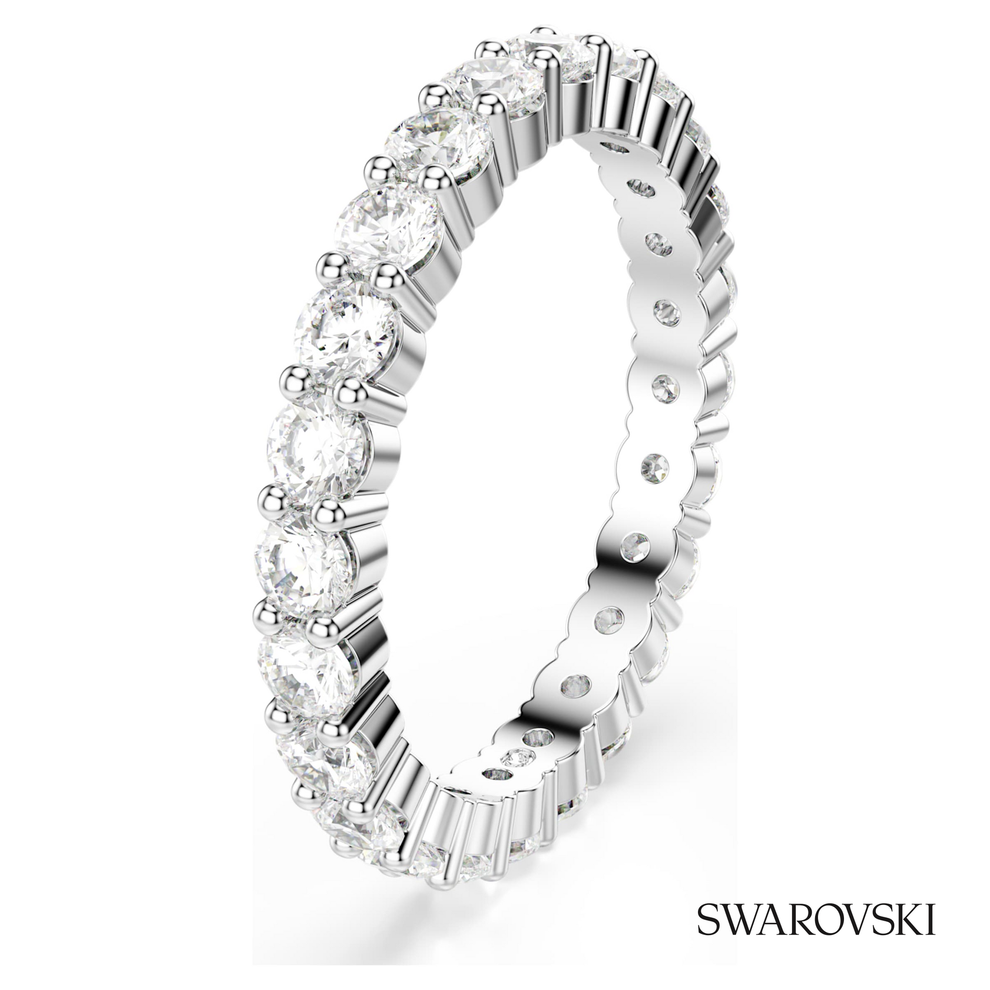Swarovski Matrix Vittore ring, Round cut, White – item 5705601 image 2