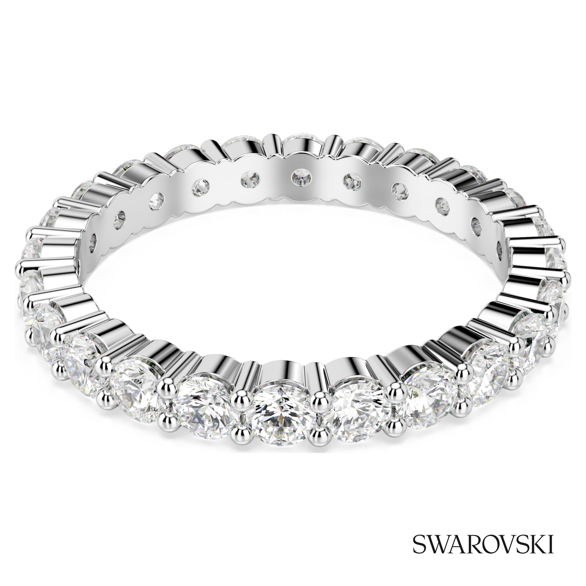 Swarovski Matrix Vittore ring, Round cut, White – item 5705601 image 4