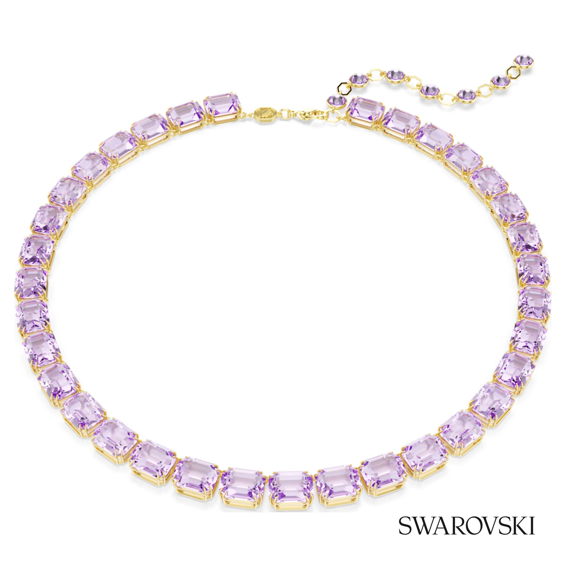 Swarovski Millenia necklace, Octagon cut, Purple, 18K gold – item 5705754 image 5