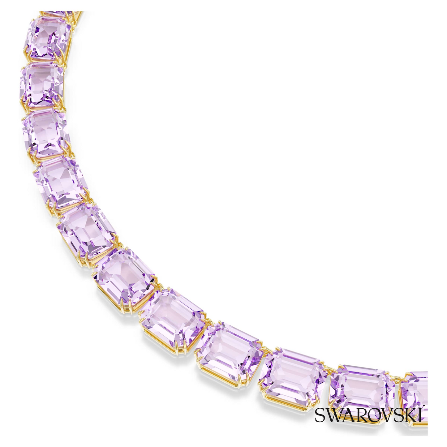 Swarovski Millenia necklace, Octagon cut, Purple, 18K gold – item 5705754 image 2