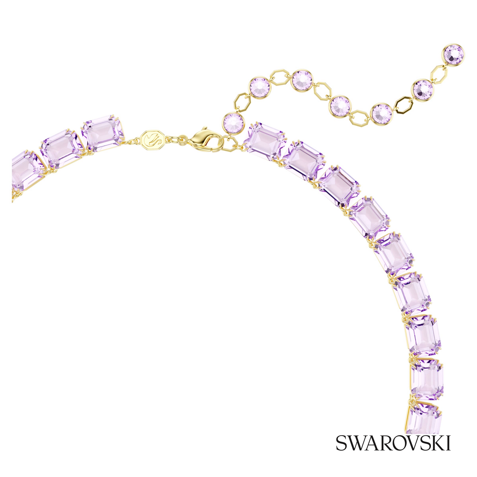 Swarovski Millenia necklace, Octagon cut, Purple, 18K gold – item 5705754 image 3