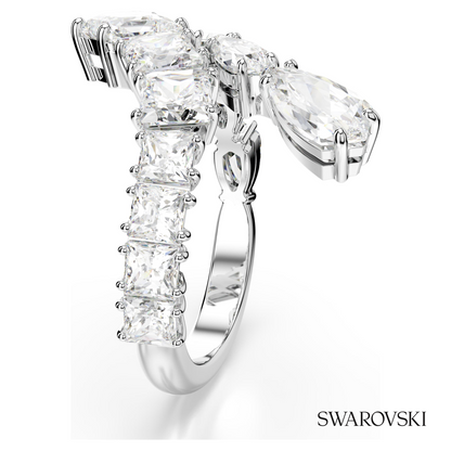 Swarovski Matrix ring, Mixed cuts, White, Rhodium plated – item 5705759 image 3