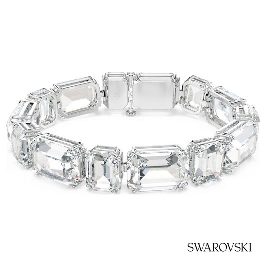 Millenia bracelet, Octagon cut, White, Rhodium plated – item 5705770