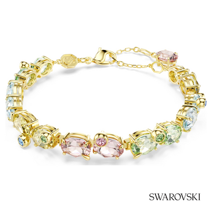 Swarovski Gema bracelet, Mixed cuts, Multicolored, 18K – item 5705808