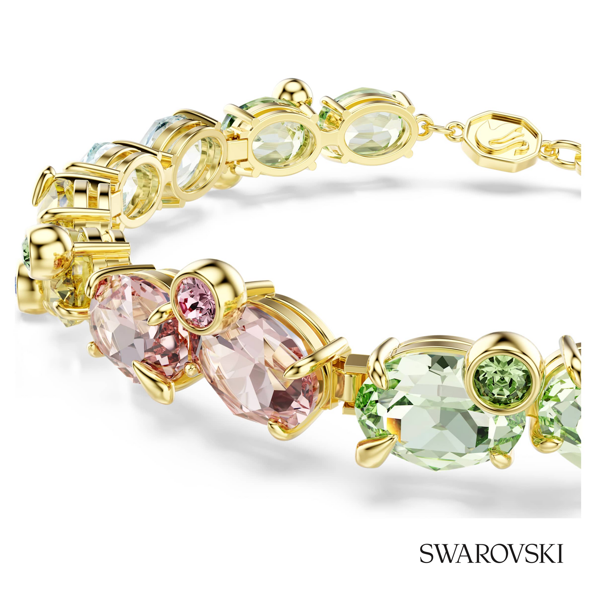 Swarovski Gema bracelet, Mixed cuts, Multicolored, 18K – item 5705808 image 2