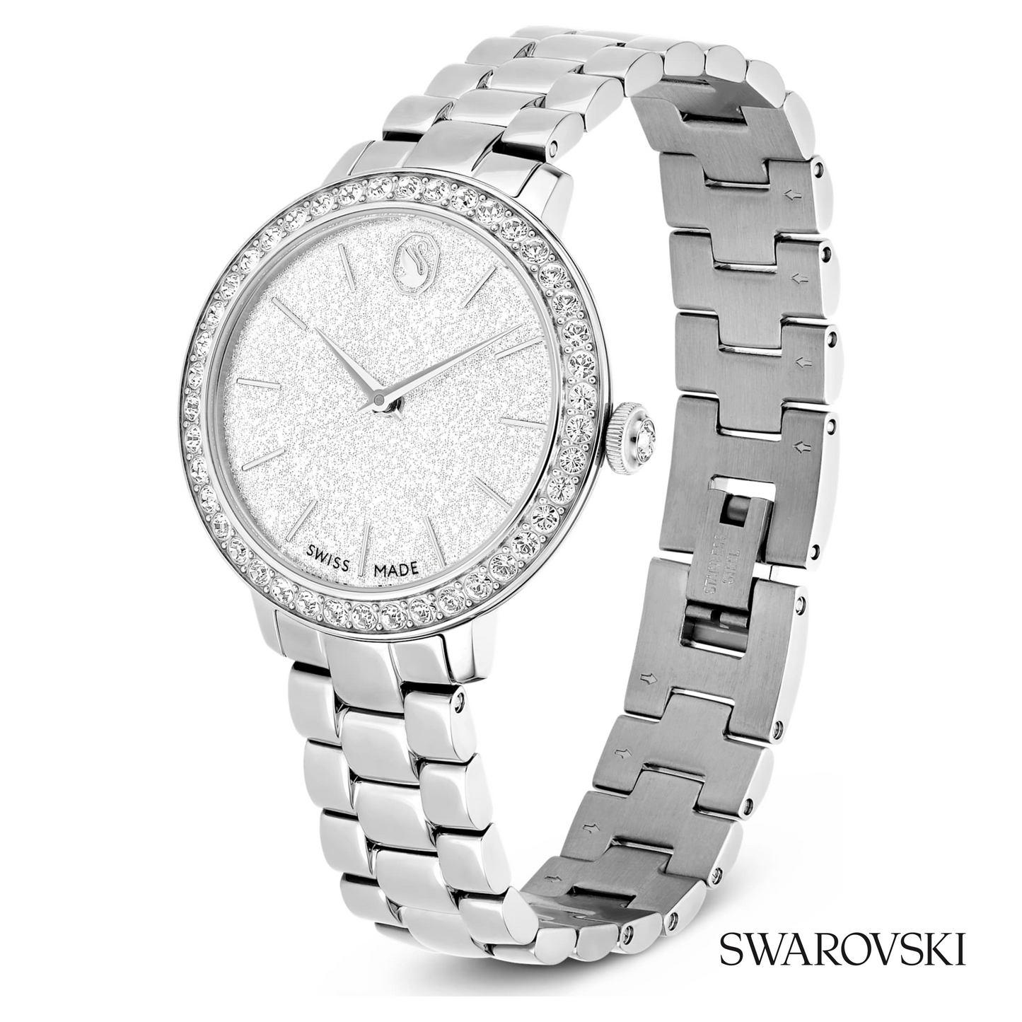 Matrix 3-link watch, Swiss Made, Metal bracelet