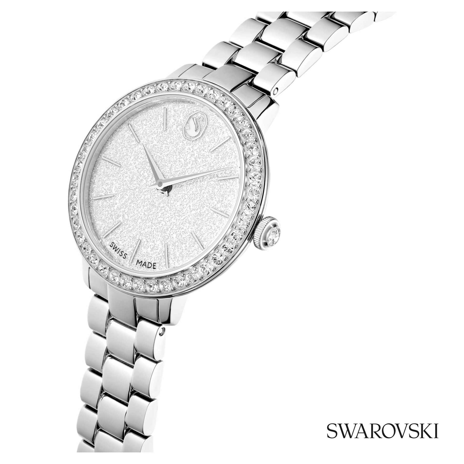 Matrix 3-link watch, Swiss Made, Metal bracelet