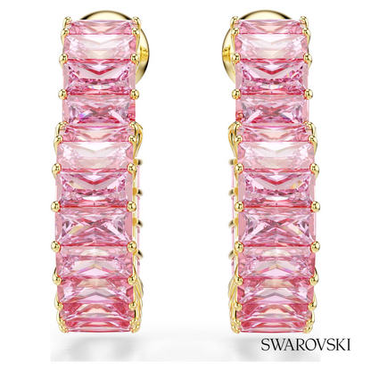 Swarovski Matrix hoop earrings, Baguette cut, Motif – item 5706340 image 2