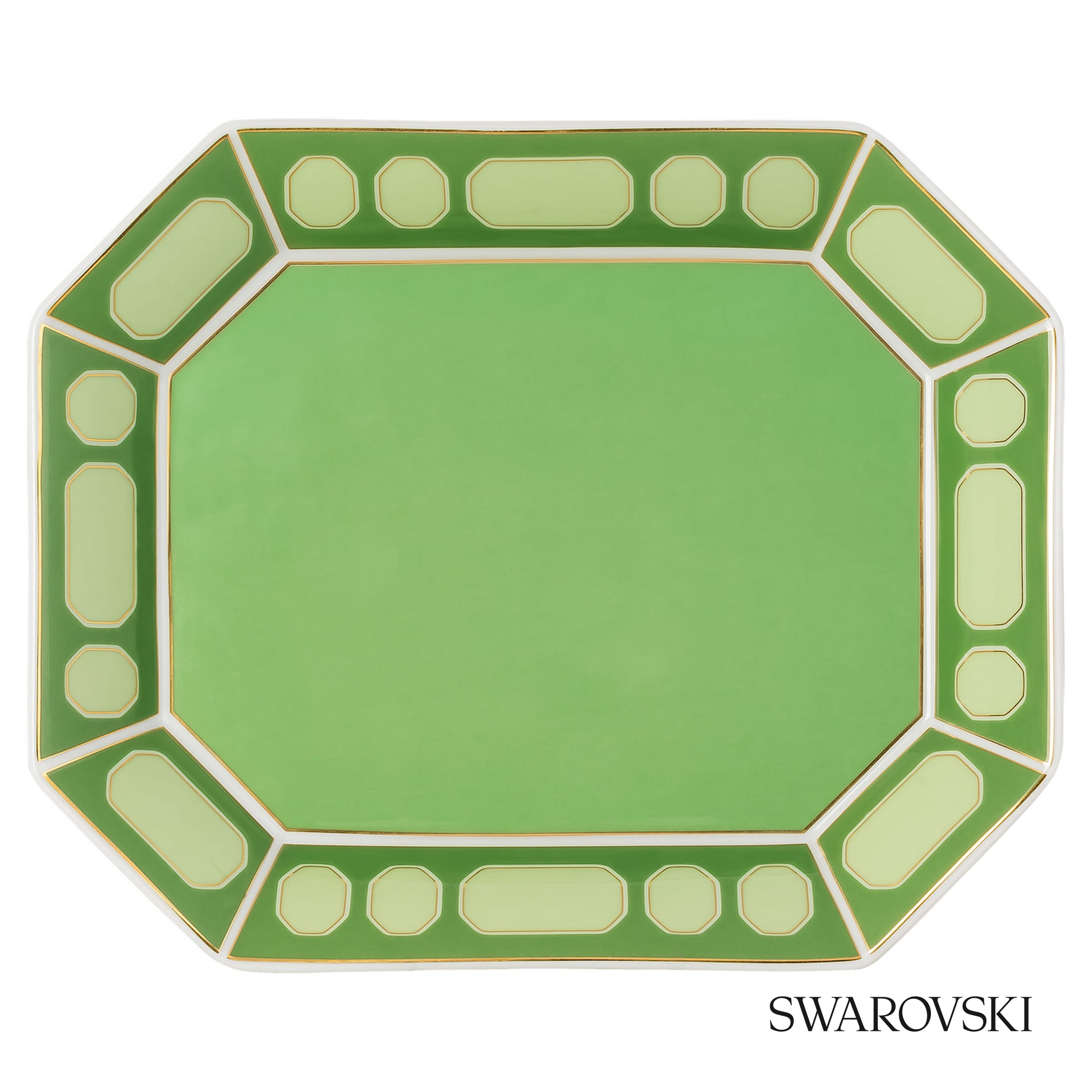 Swarovski Signum tray, Large, Green – item 5706888