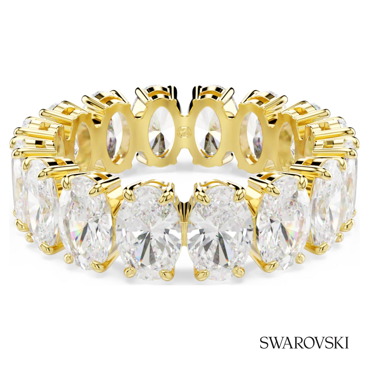 Swarovski Matrix ring, Oval cut, White, 18K gold finish – item 5707188 image 5