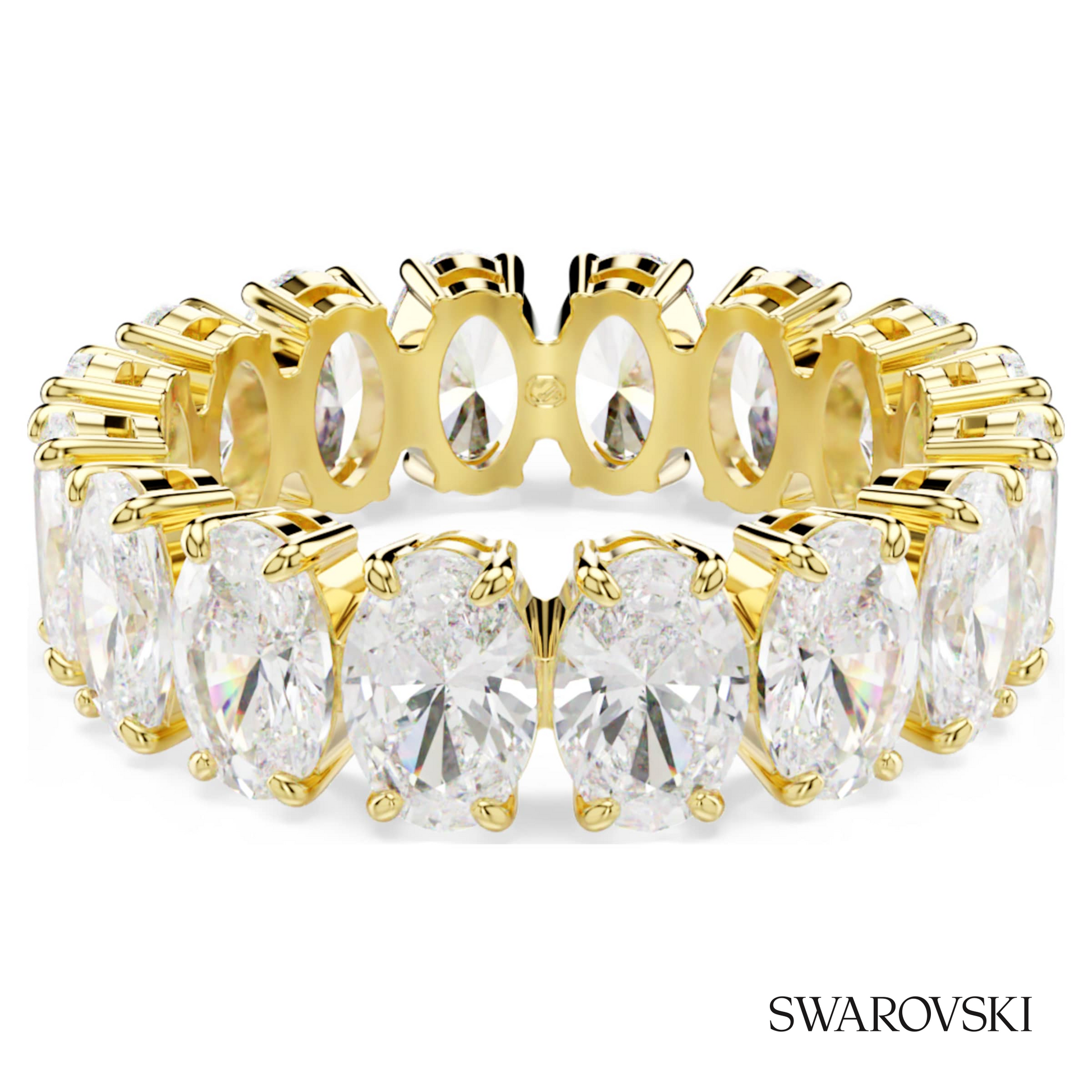 Swarovski Matrix ring, Oval cut, White, 18K gold finish – item 5707188 image 5