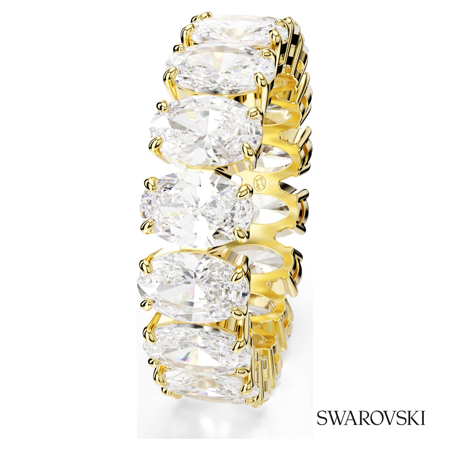 Swarovski Matrix ring, Oval cut, White, 18K gold finish – item 5707188 image 3