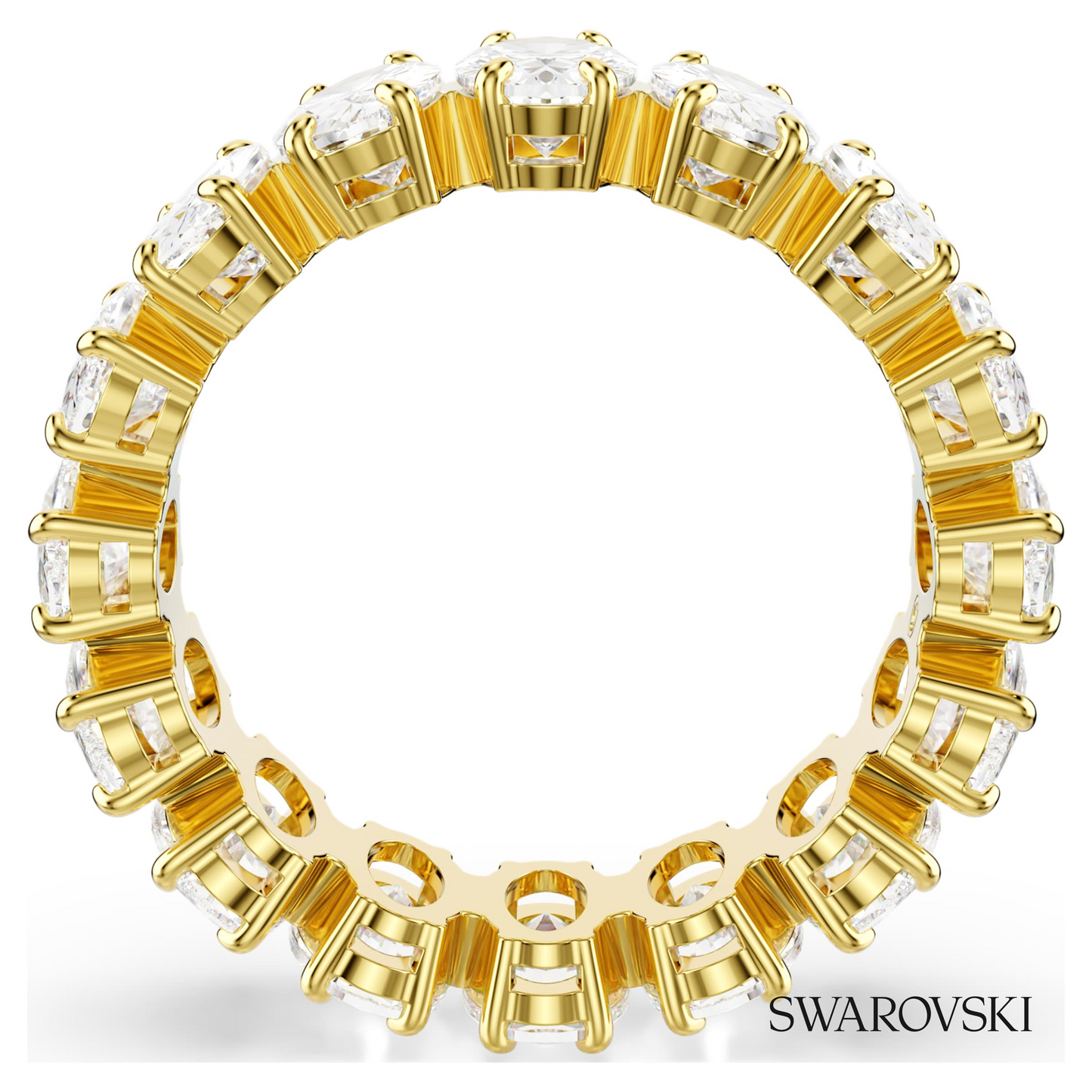 Swarovski Matrix ring, Oval cut, White, 18K gold finish – item 5707188 image 4