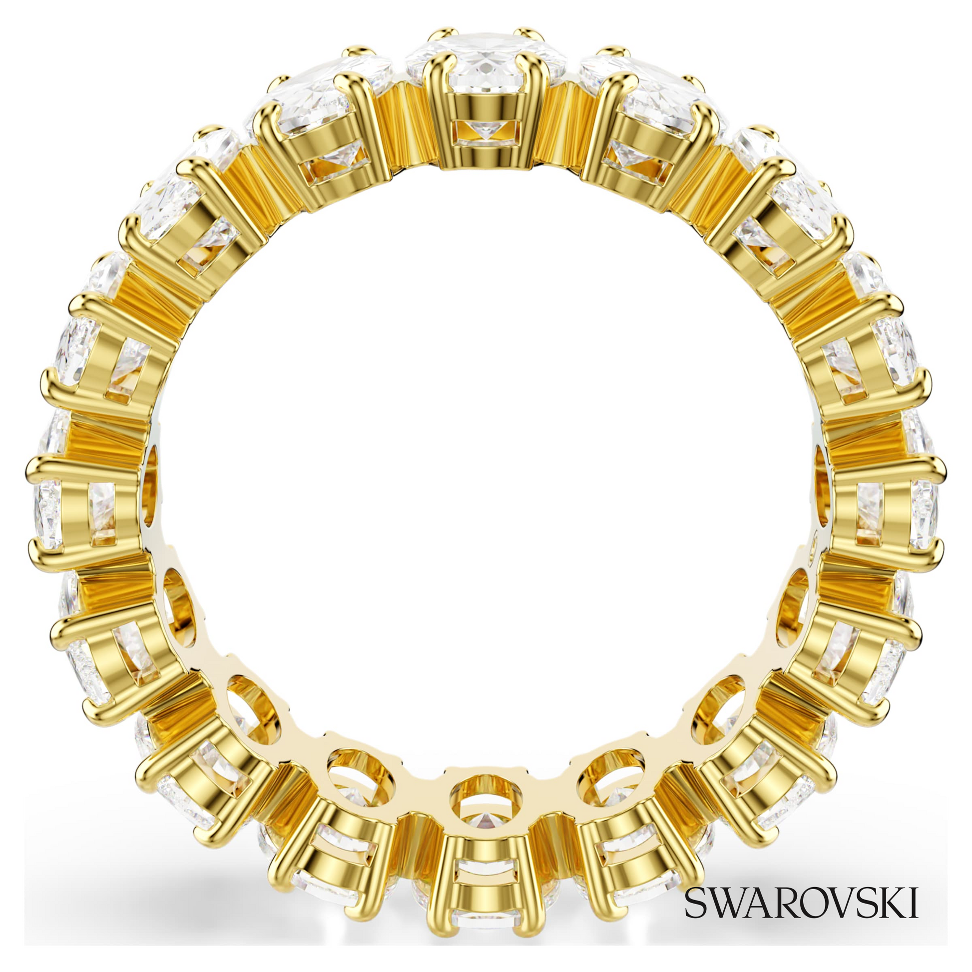 Swarovski Matrix ring, Oval cut, White, 18K gold finish – item 5707188 image 4