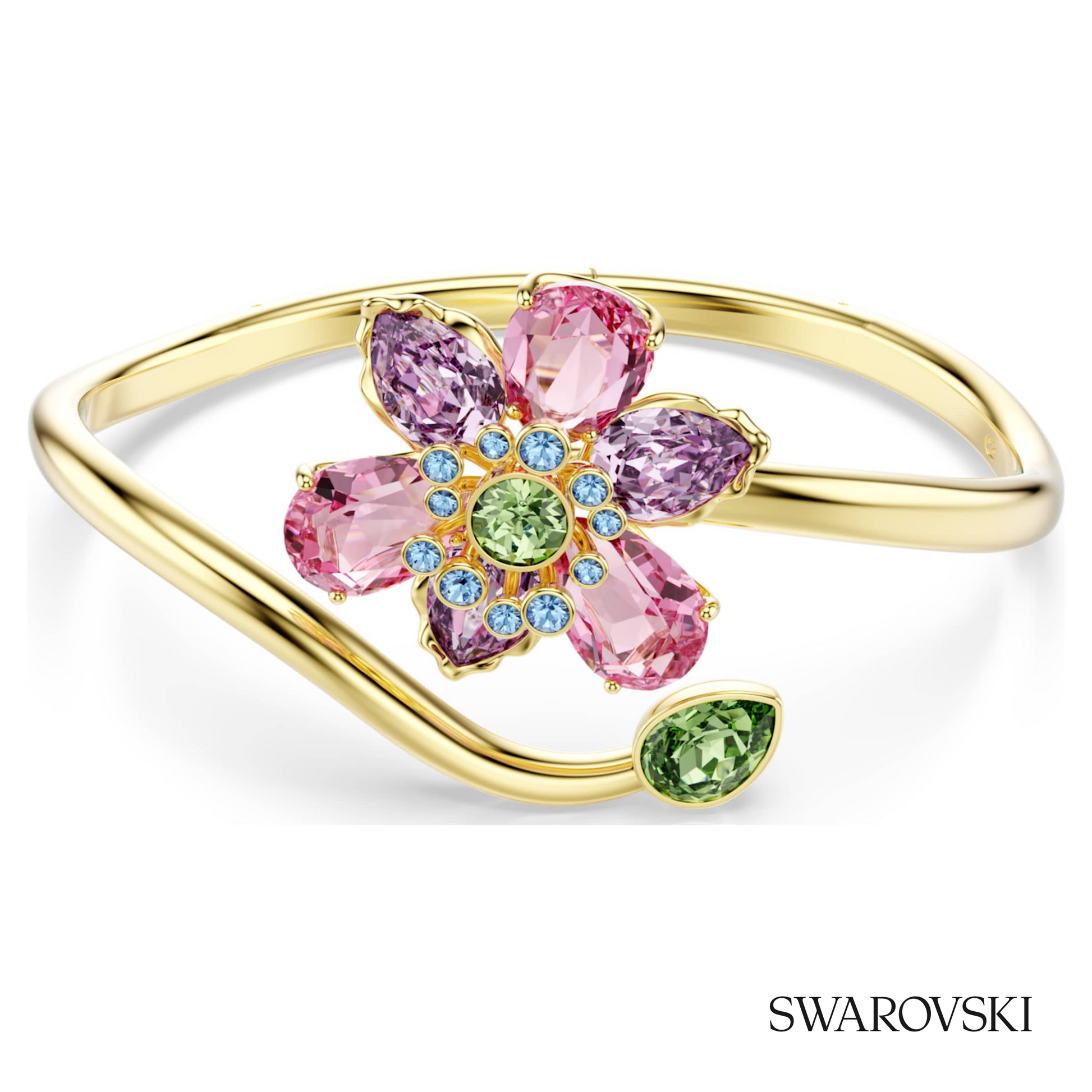 Swarovski Idyllia bangle, Mixed cuts, Flower – item 5709028 image 5