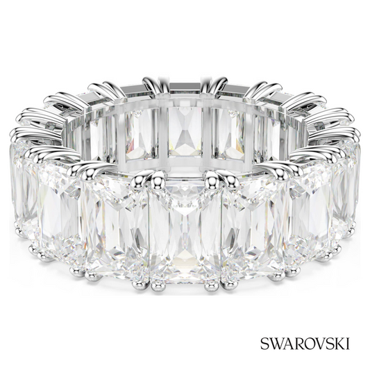 Matrix Vittore ring, Baguette cut, White, Rhodium plated – item 5709275