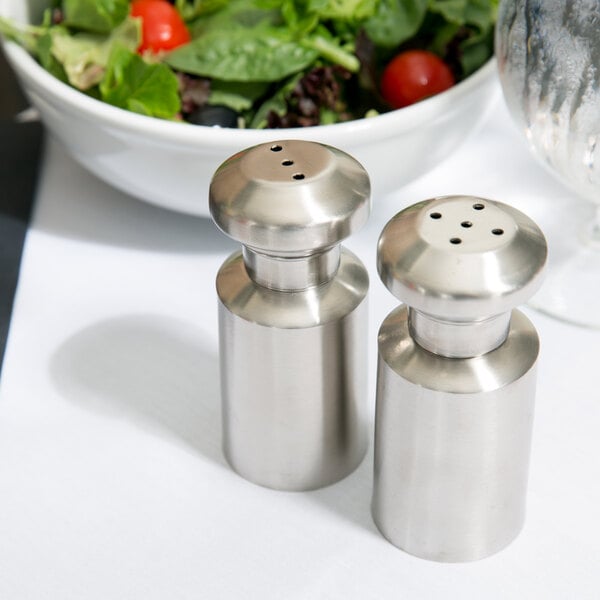 3 oz. Satin Finish Salt & Pepper Shaker – item 124SPM4 image 2