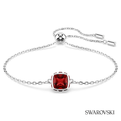 Swarovski Birthstone bracelet, Square cut, January, Red – item 5710514 image 5