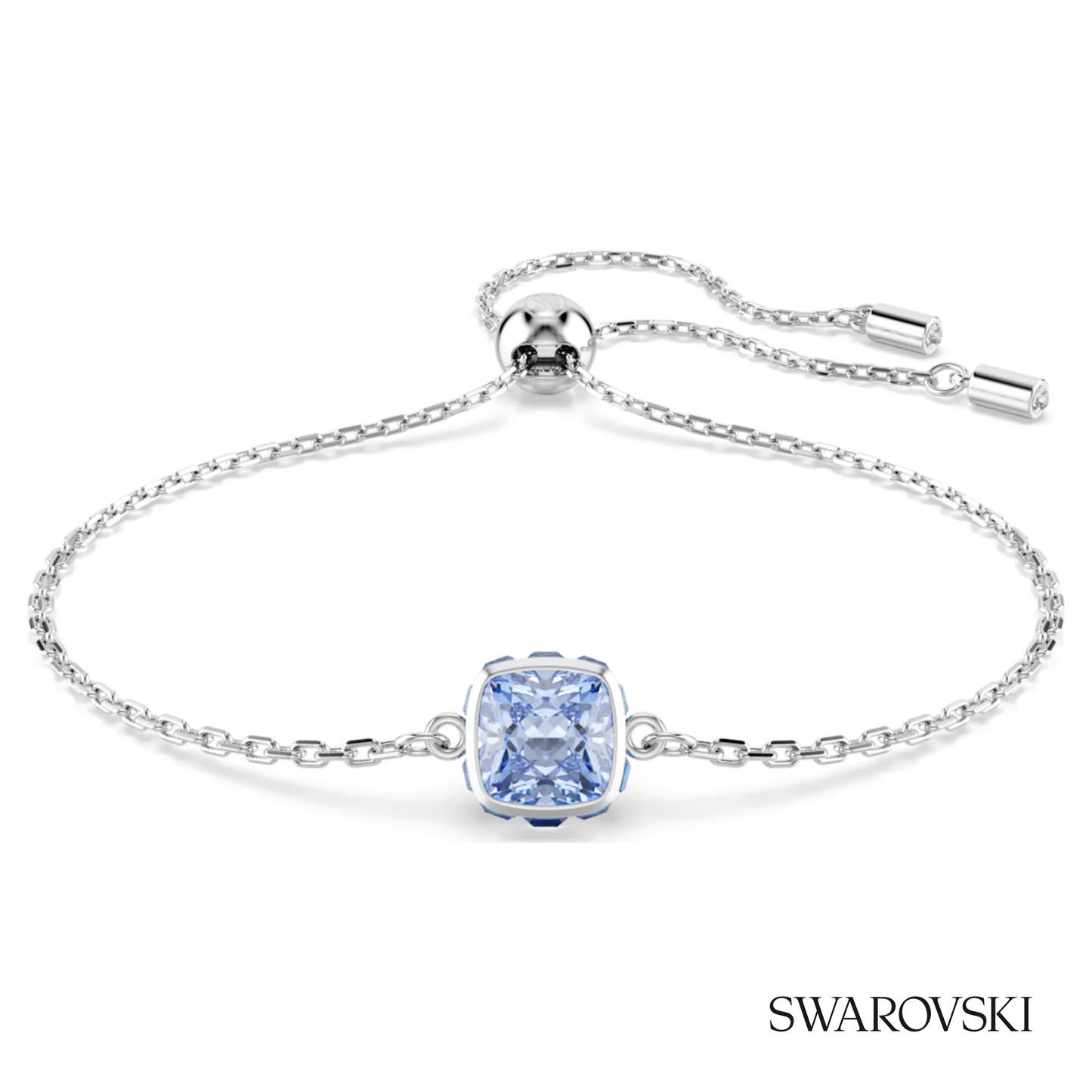Swarovski Birthstone bracelet, Square cut, March, Blue – item 5710515 image 5