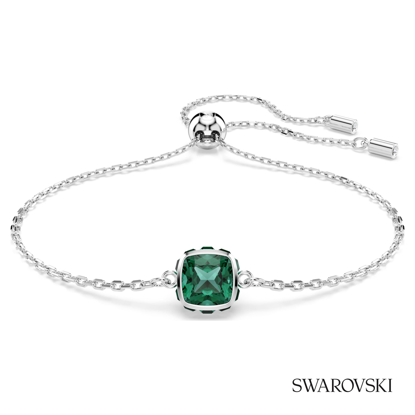 Swarovski Birthstone bracelet, Square cut, May, Green – item 5710516