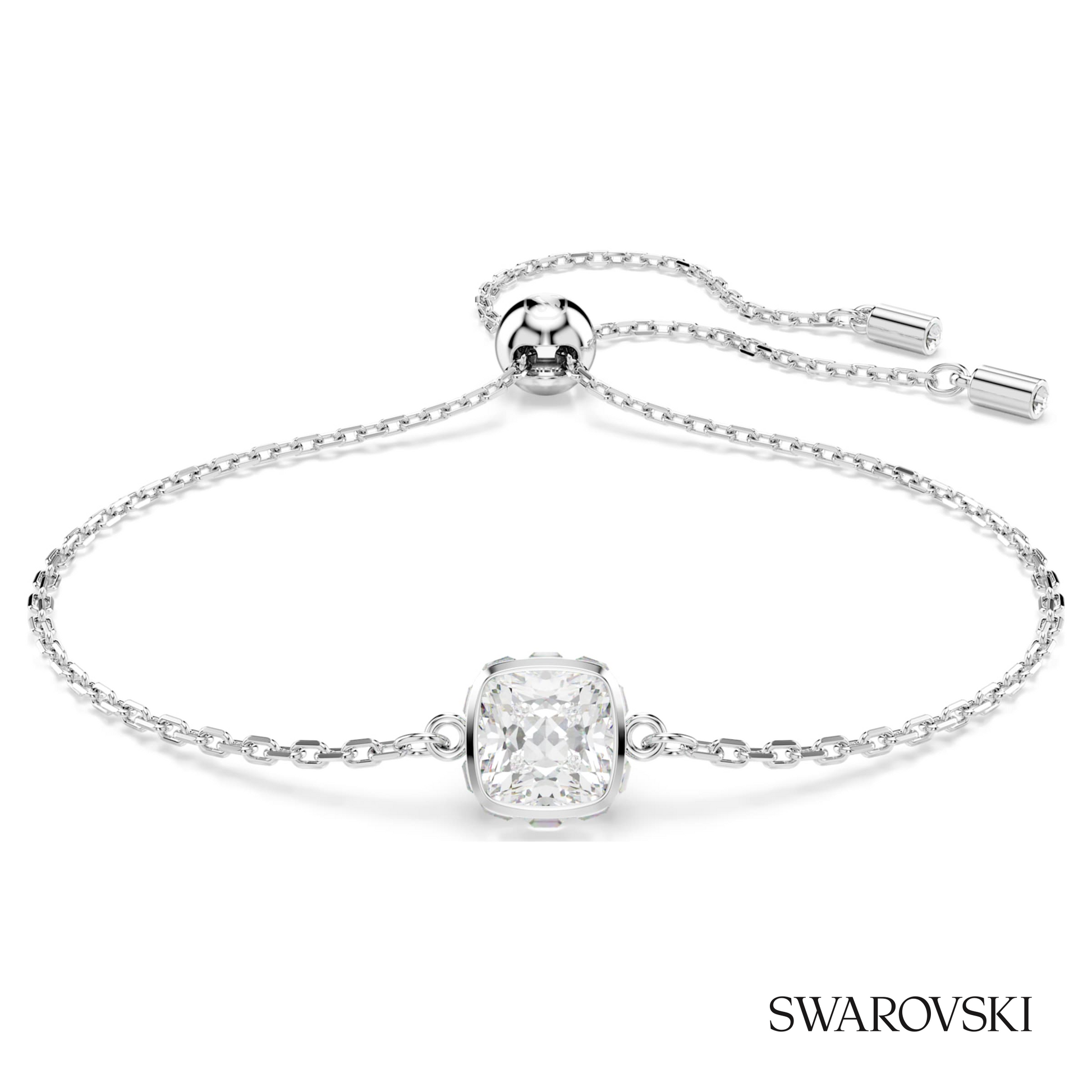 Swarovski Birthstone bracelet, Square cut, April, White – item 5710517