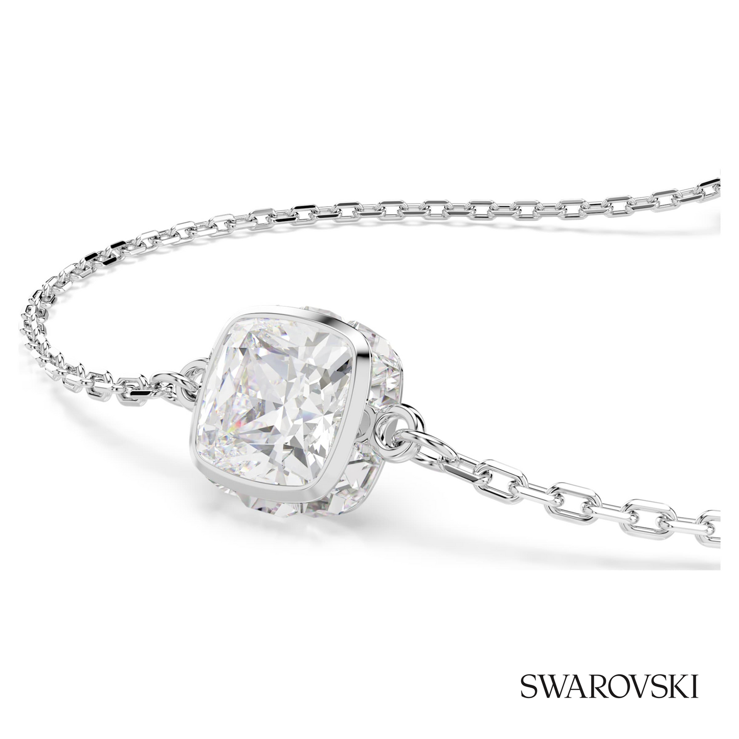 Swarovski Birthstone bracelet, Square cut, April, White – item 5710517 image 2