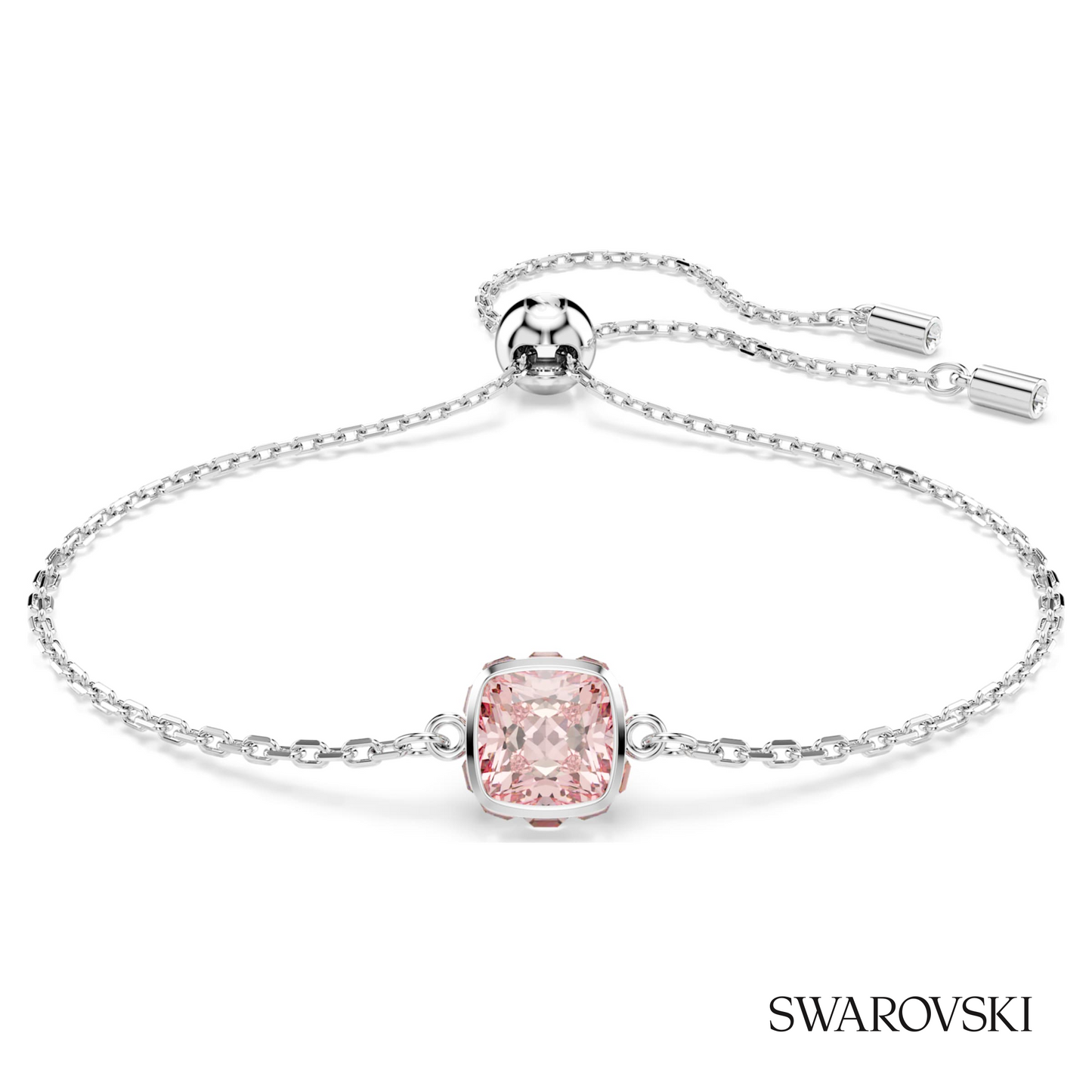 Swarovski Birthstone bracelet, Square cut, June, Pink – item 5710518