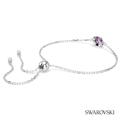 Swarovski Birthstone bracelet, Square cut, February – item 5710519 image 4