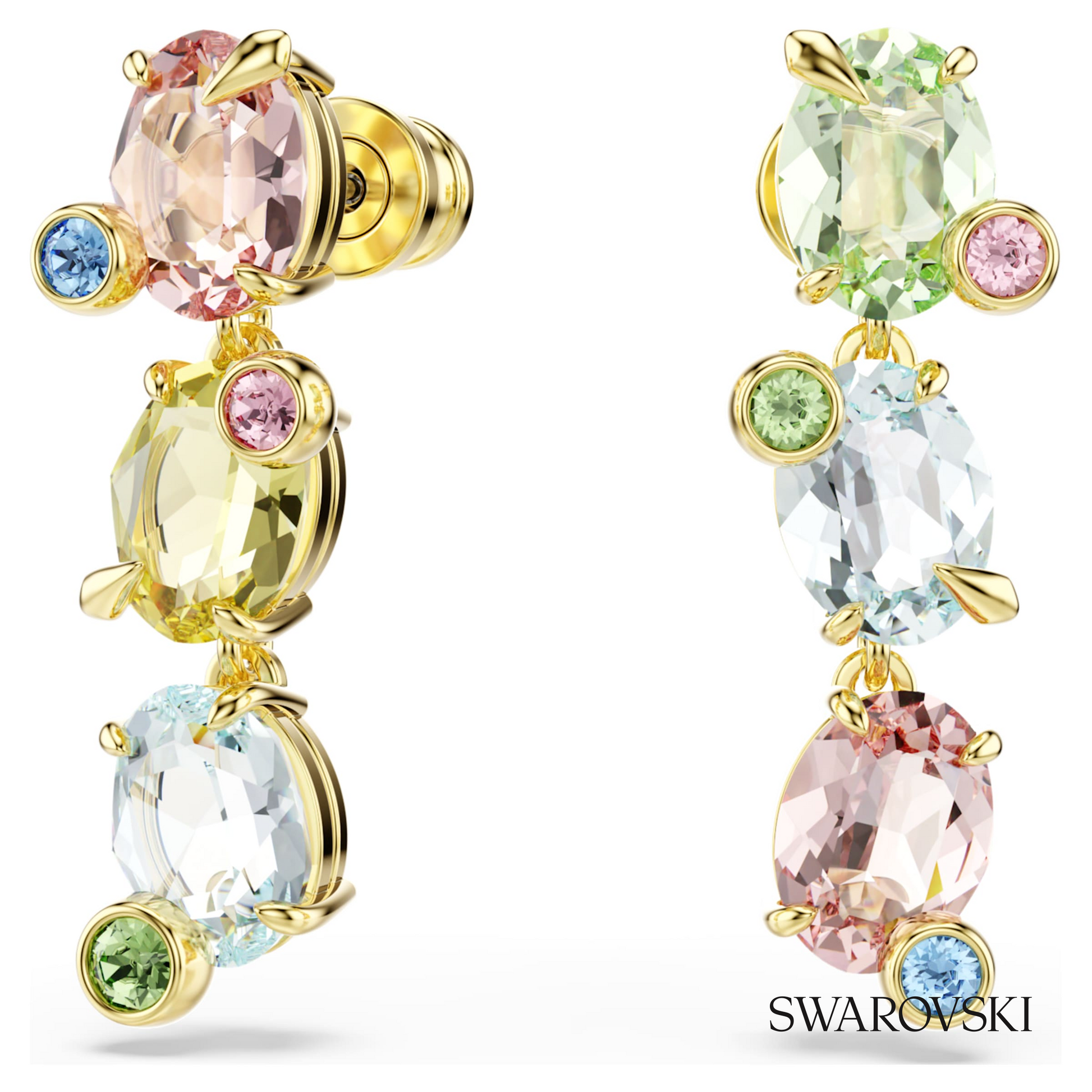 Swarovski Gema drop earrings, Asymmetrical design – item 5714815 image 5