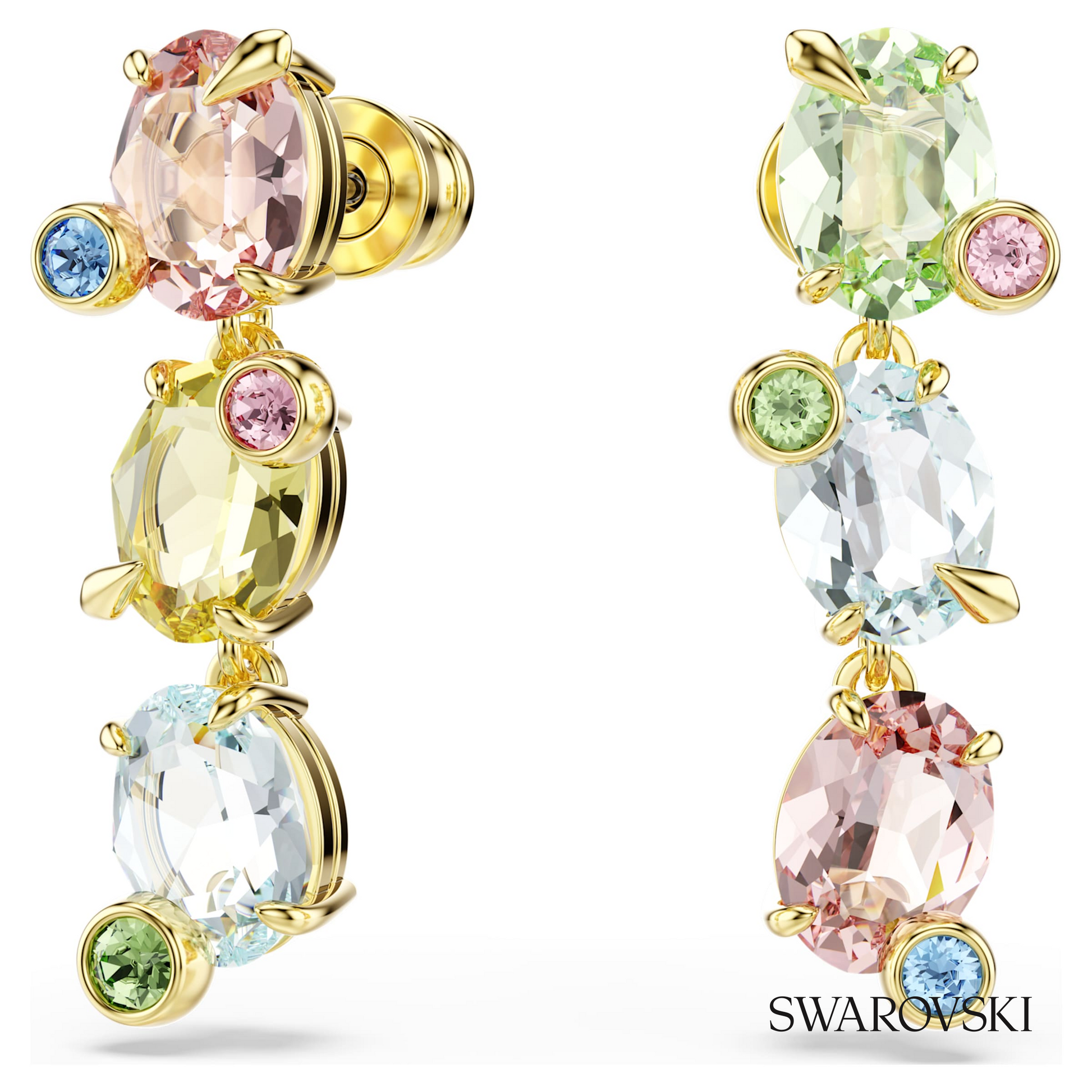 Swarovski Gema drop earrings, Asymmetrical design – item 5714815 image 2
