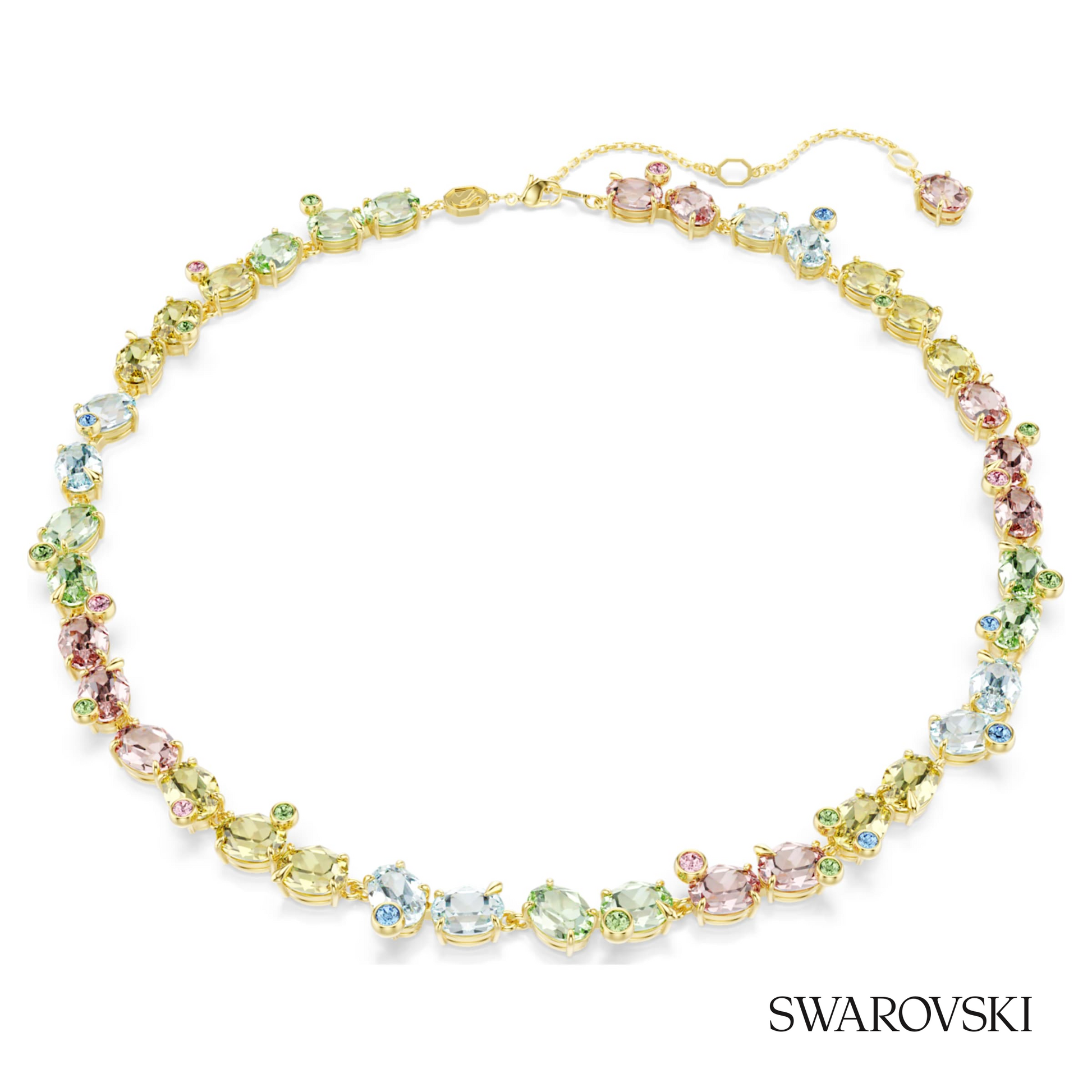 Swarovski Gema necklace, Mixed cuts, Multicolored, 18K – item 5714836 image 5